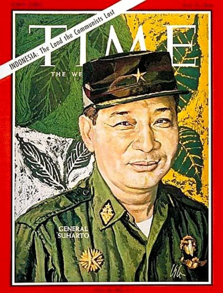 Soeharto dalam sampul majalah Time 1966