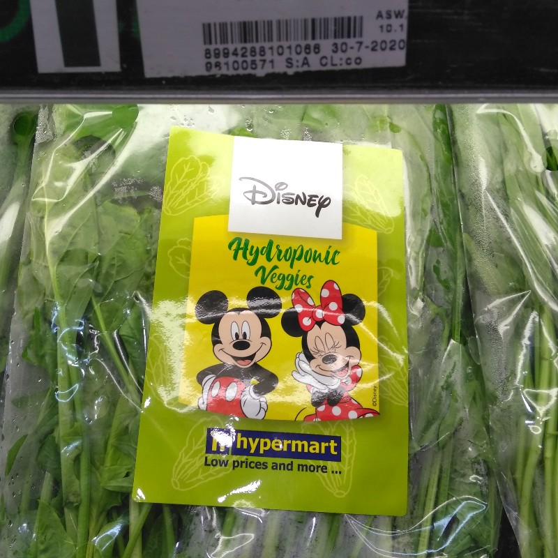 Sayur Hypermart dengan karakter Disney Miki Tikus Micky Mouse 