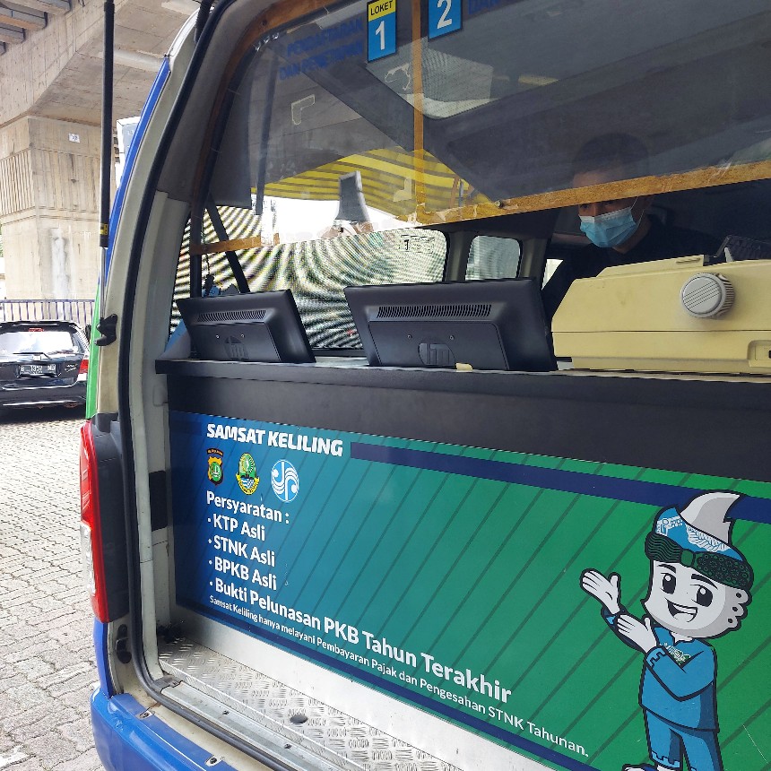 Mobil Samsat Keliling di Cyber Park Bekasi 