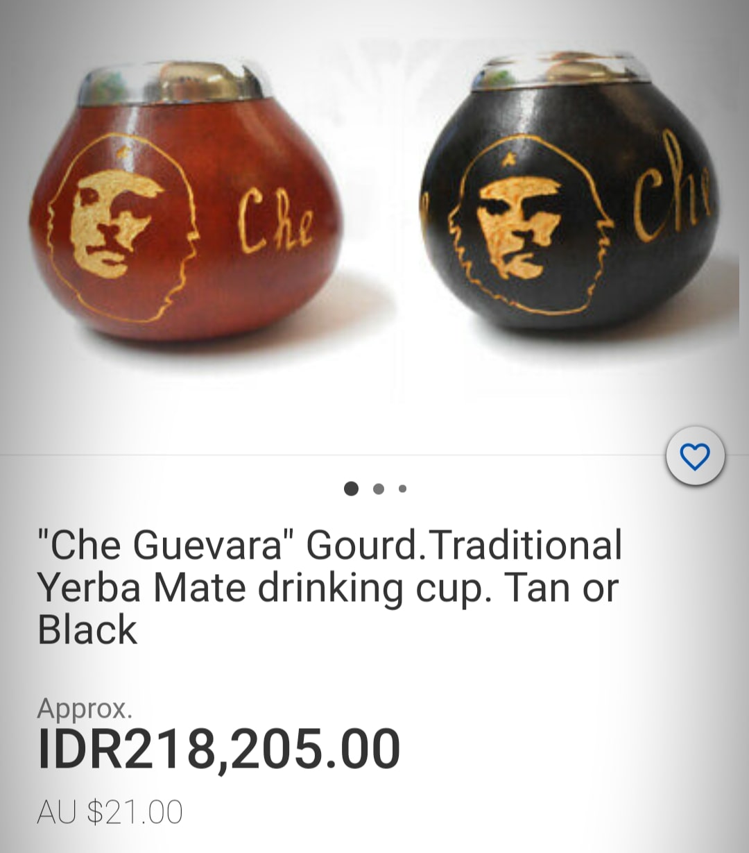 Yerba mate minuman Che Guevara untuk bergaya 