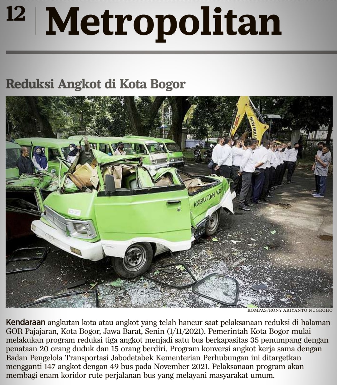Penghancuran mobil angkot Kota Bogor, Jawa Barat 