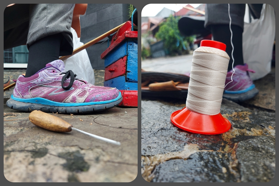 Kisah tukang sepatu keliling di Jatirahayu, Pondokmelati, Bekasi, Jabar 