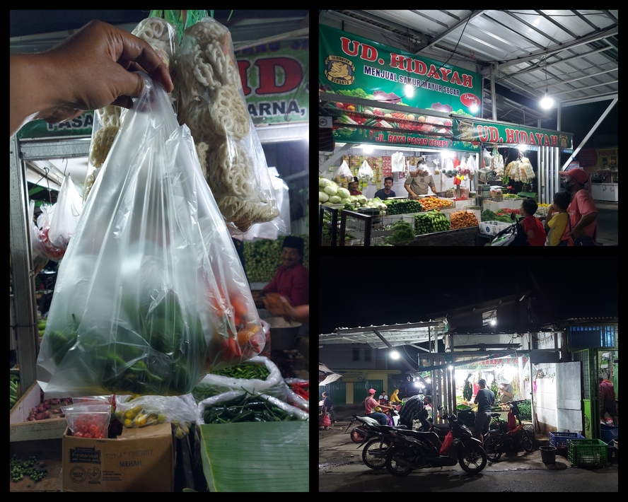 Berbelanja di Pasar Kecapi, Jatiwarna, Pondokmelati, Bekasi, Jabar 