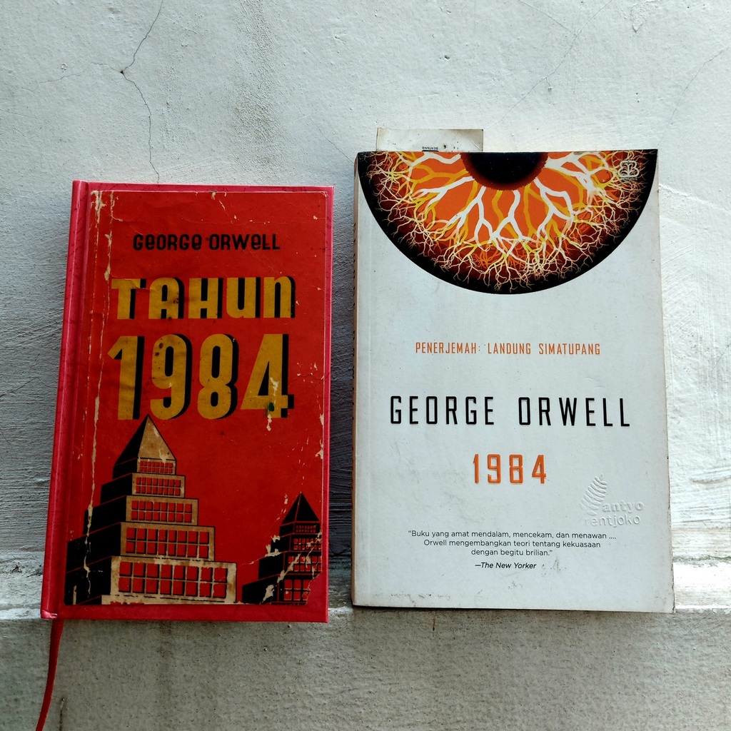 Dua versi terjemahan 1984 karya George Orwell 