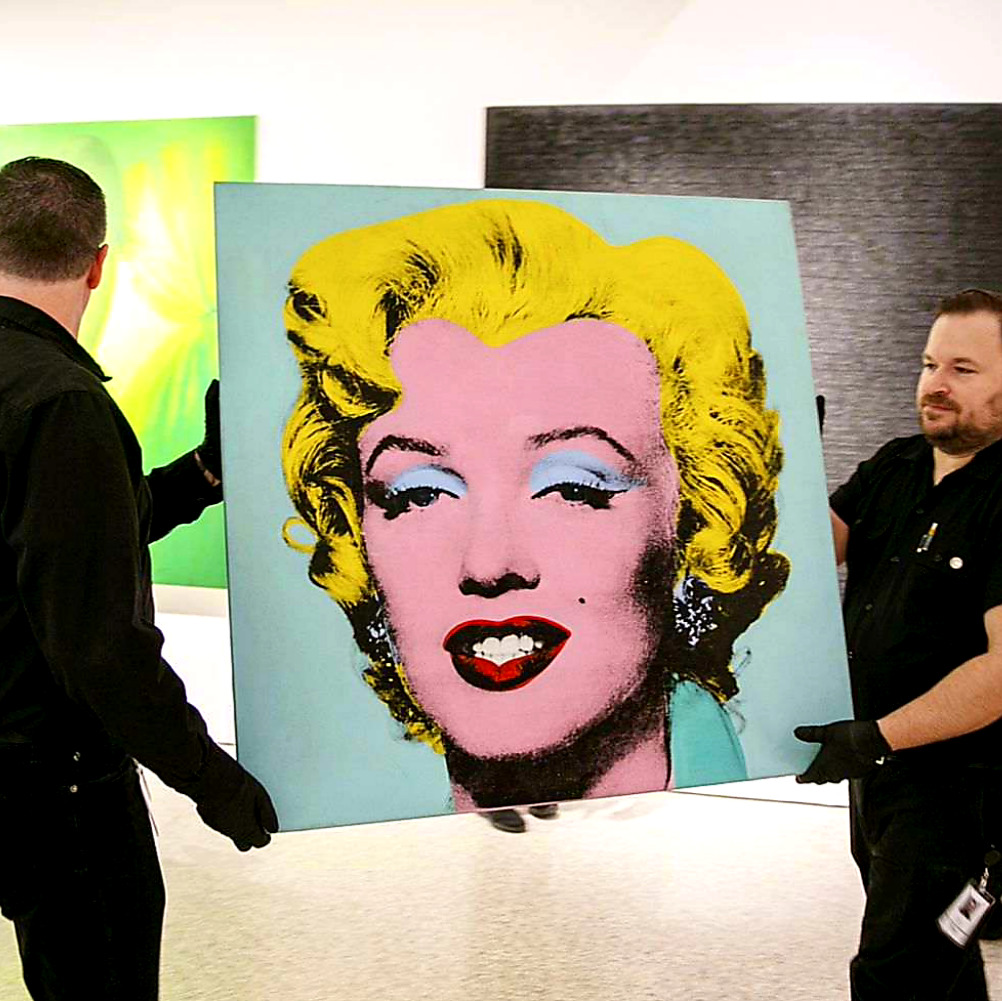 Shot Sage Blue Marilyn karya Andy Warhol 