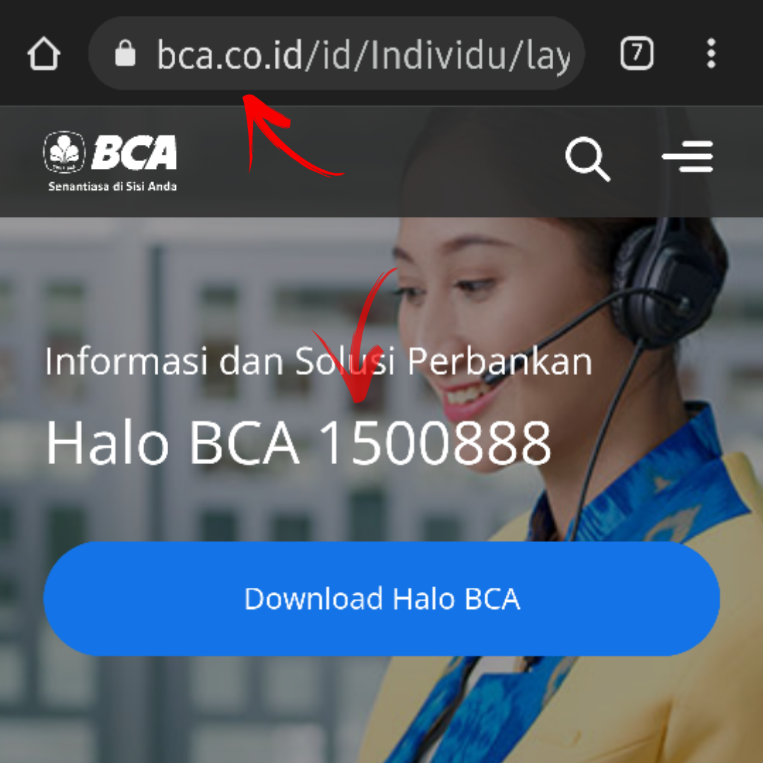 URL dan nomor telepon Halo BCA yang benar 