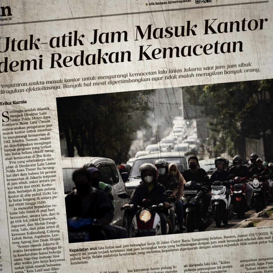 Jam masuk kantor di Jakarta akan ditata