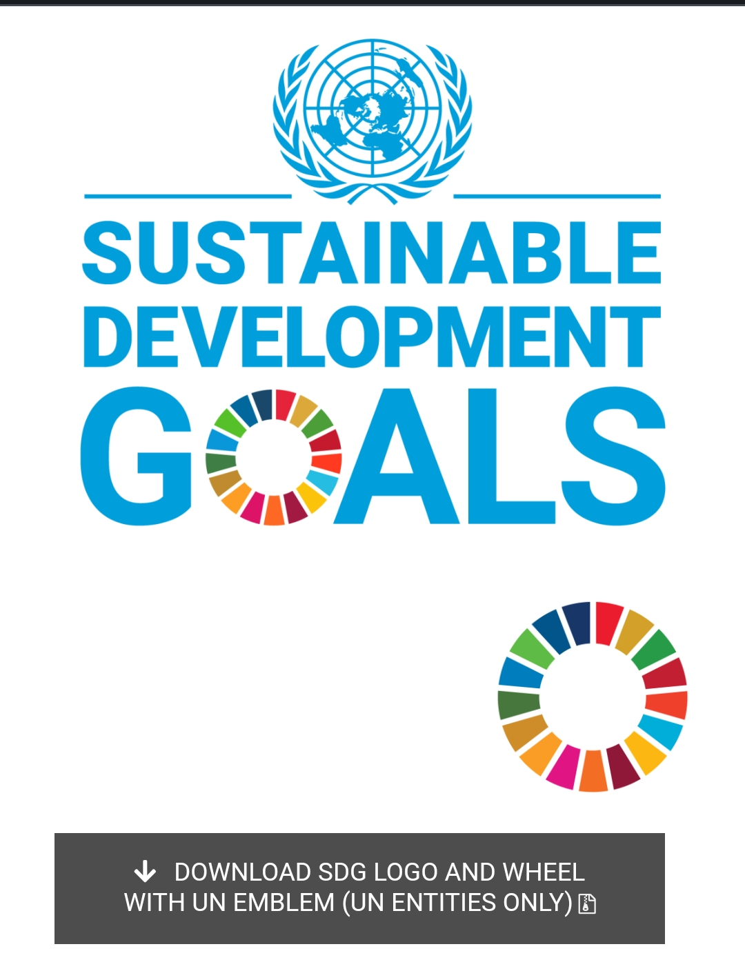 Logo dan warna SDGs 