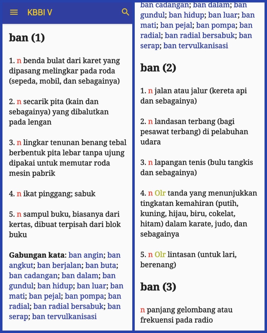 drumben adalah kata baku dalam bahasa Indonesia