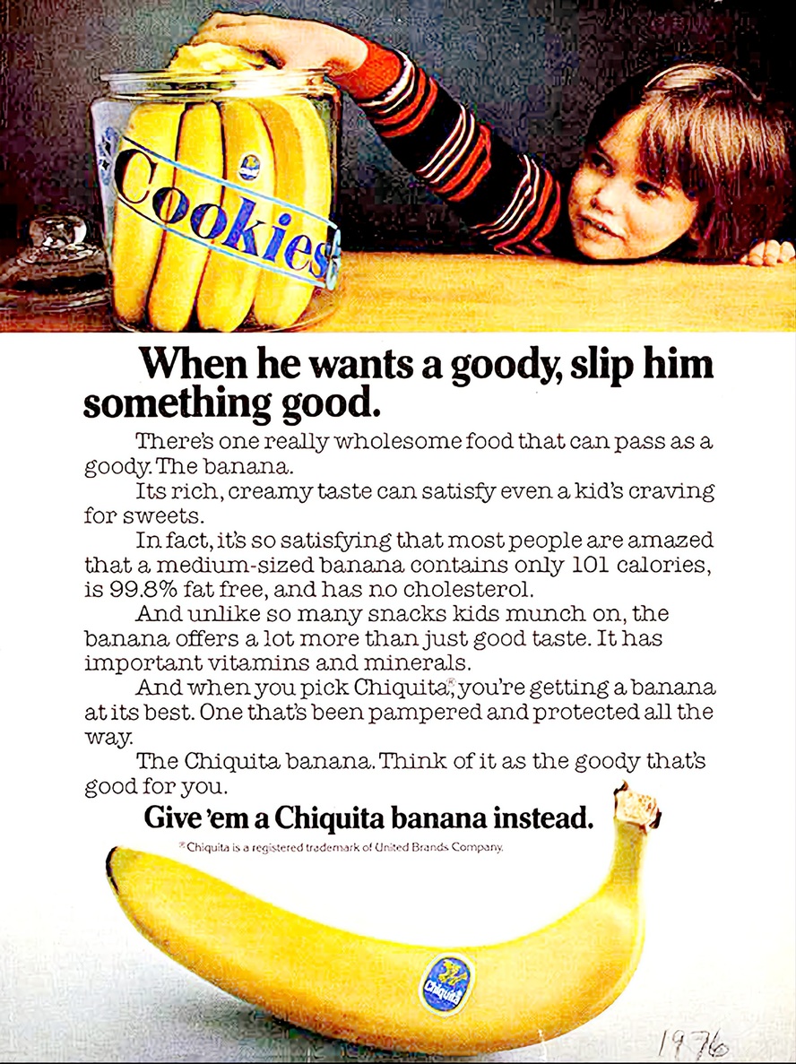 Chiquita, merek pisang yang populer di Barat 