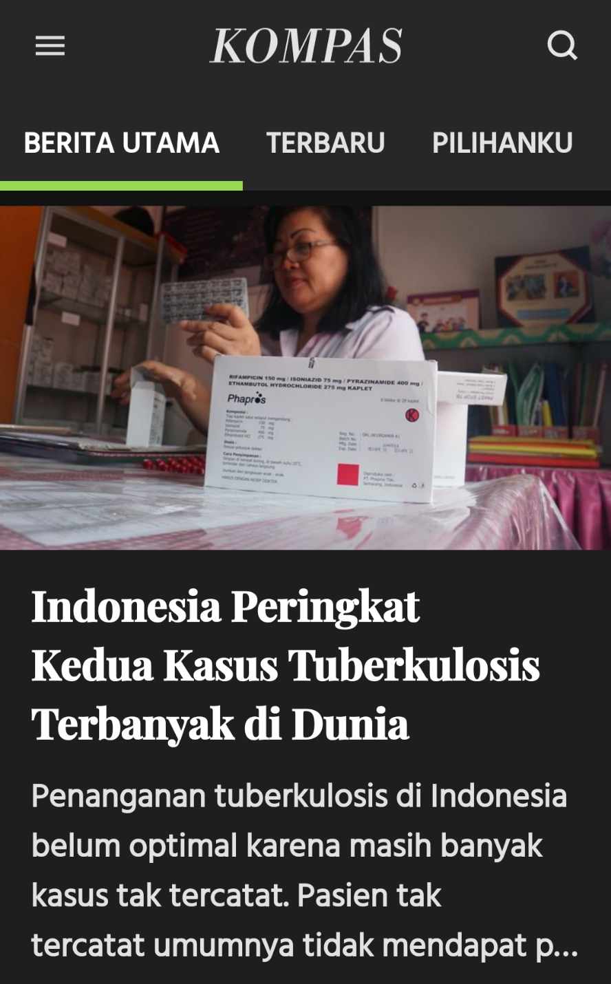TBC Indonesia nomor 2 di dunia, 16 orang mati per jam