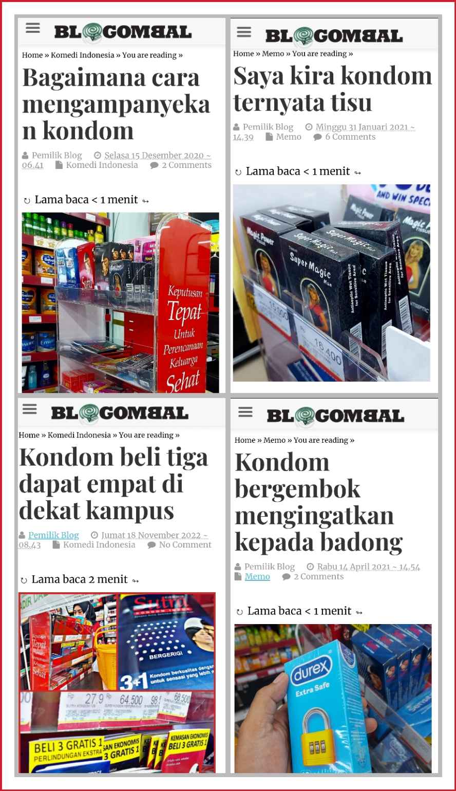 Kondom adalah barang dagangan biasa, bukan barang terlarang 