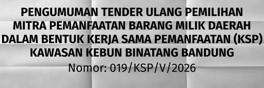 Tender kebun binatang Bandung — Blogombal.com